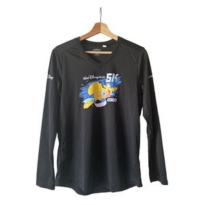 RunDisney Walt Disney World marathon women’s medium long sleeve shirt black 5K